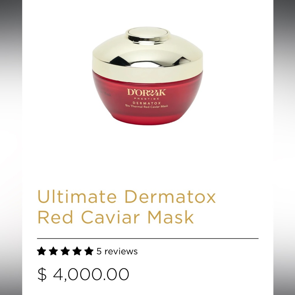 D'Or Skincare Ultimate Dermatox Red Caviar Mask